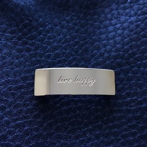 3/$15 “ Live Happy ” Word Bar - Gold